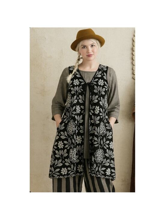 Gudrun Sjoden Jackets & Blazers - Gudrun Sjoden Oda Long Knit Vest Size Medium